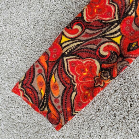 Aryeh Sweater Dress Womens Small Red Inkblot Wool Cashmere Tear Drop Cut Outs - Picture 5 of 15